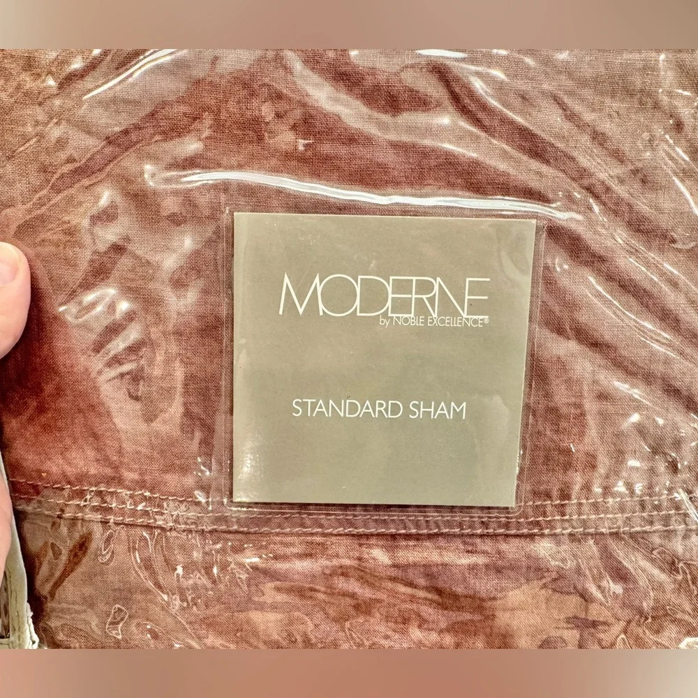 Moderne Noble Excellence Linen Pillow Shams - 2 standard and 2 king - dusty rose